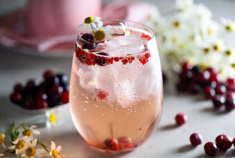 Chamomile Berry Blossom Mocktail